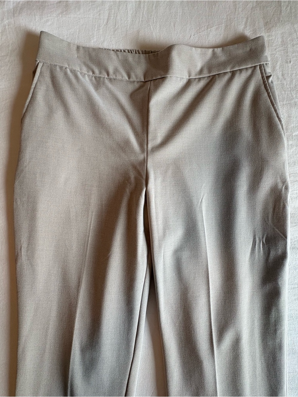 Rachel Zoe Beige Elastic-Waist Dress Pants - Picture 2 of 10